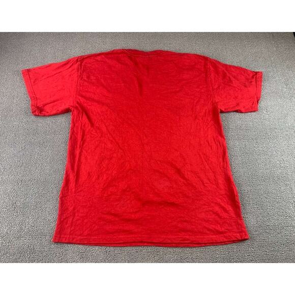 Vintage Walt Disney World Size Medium Red Mickey Minnie Graphic Crewneck T Shirt - Picture 2 of 11